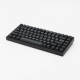 75-Key Low-Profile Mechanical Keyboard, Black Wired USB-C Connection